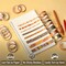 Washi Tape Set 21 Rolls, Assorted Sizes, 5.5 Yards Each, Decorative Craft & Journal Tape